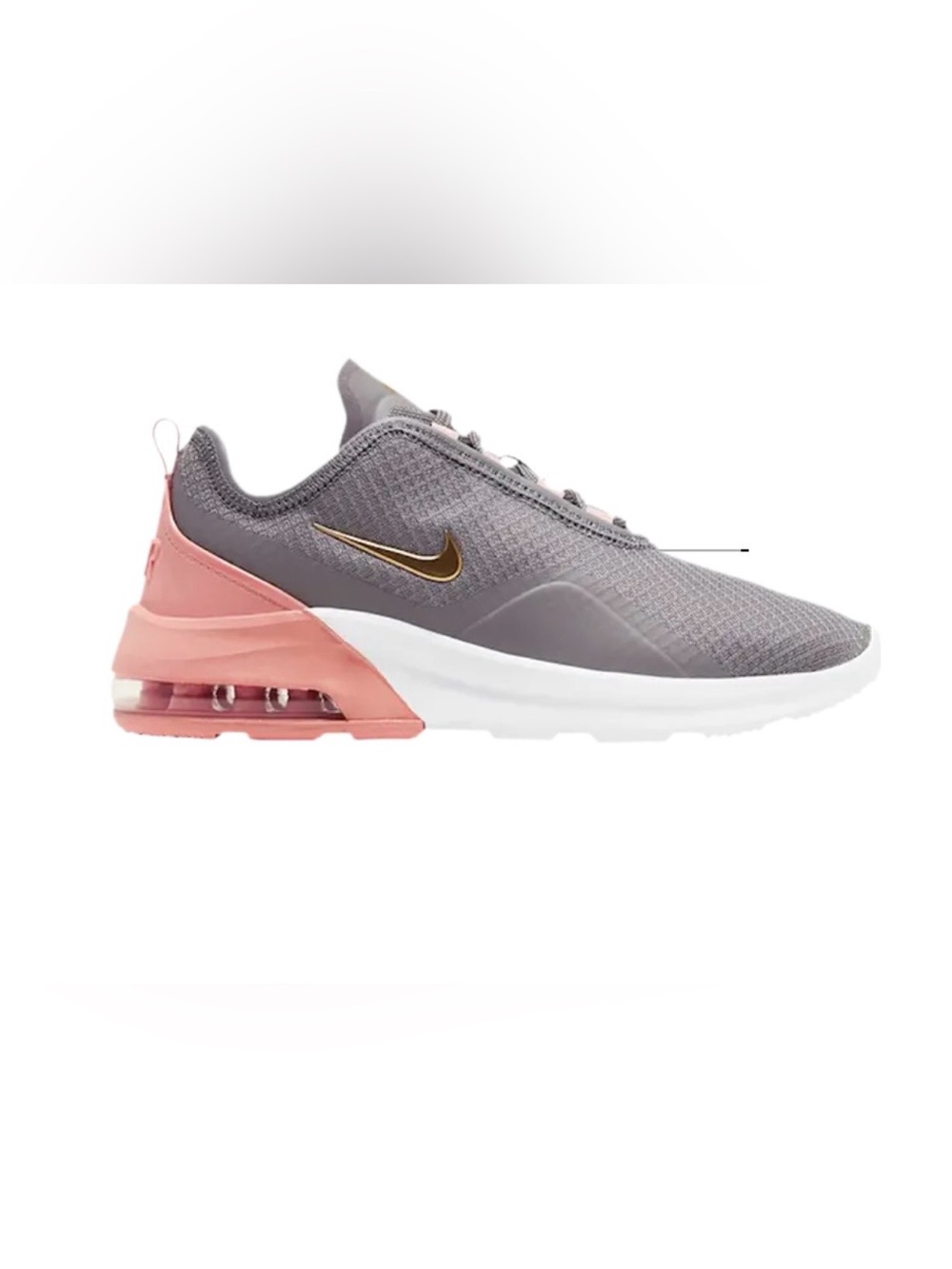 Nike Womens Air Max Motion 2 'Cool Grey Pink Rose Running Shoes Size 7.5
